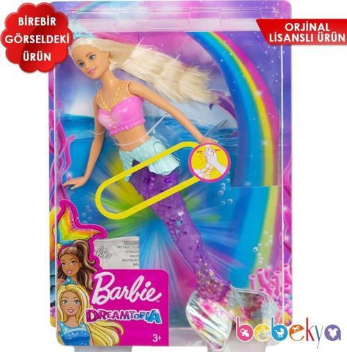 Dreamtopia Sihirli Kuyruklu Işıklı Denizkızı Barbie Manken Bebek