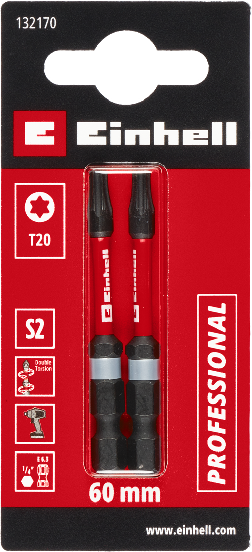 Orijinal 2 Parça Çift Torsiyonlu Darbeli Bit Seti 60 mm 49132170
