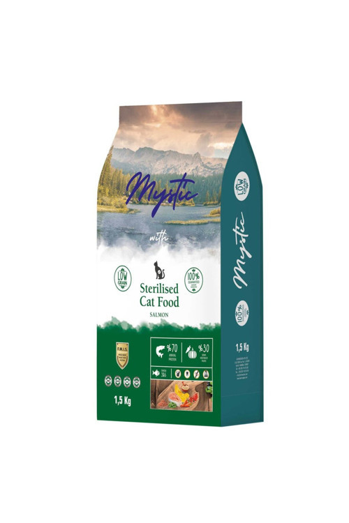 Düşük Tahıllı Kısırlaştırılmış Somonlu Kedi Maması 1,5 Kg
