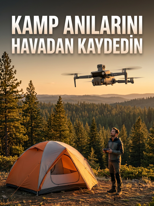 popüler GPS Destekli Katlanabilir Çift Kameralı Drone Ekranlı Kumandalı 2026