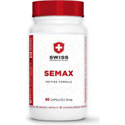 Pharmaceuticals Semax Peptide Formula 25 mg 60 Caps