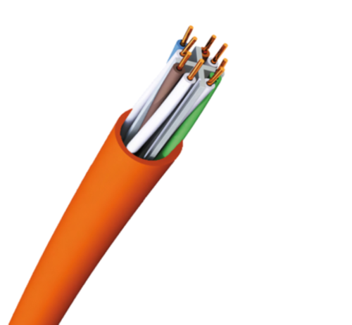 CAT-6 LSOH-UTP 500 NX Data Kablosu Halojen Free 10 Metre Folyosuz,Turuncu