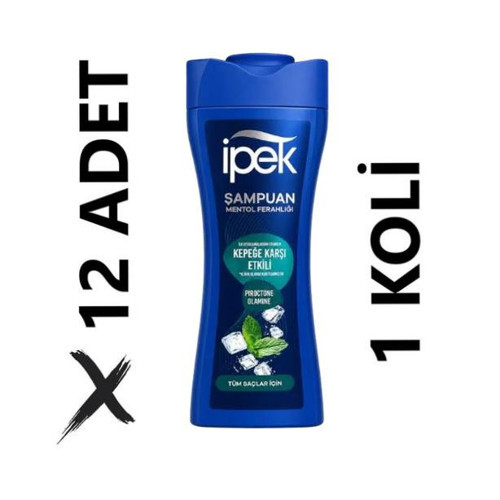 Kepeğe Karşı Etkili Mentol Ferahlığı Şampuan 12 x 480 ml