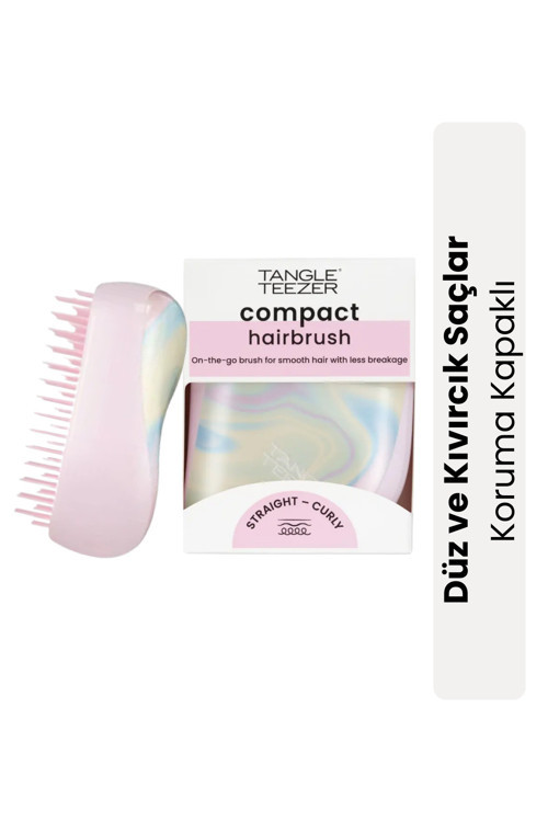Compact StylerIce Cream Swirl Saç Fırçası - Seyahat ve Çanta Boy Tarak
