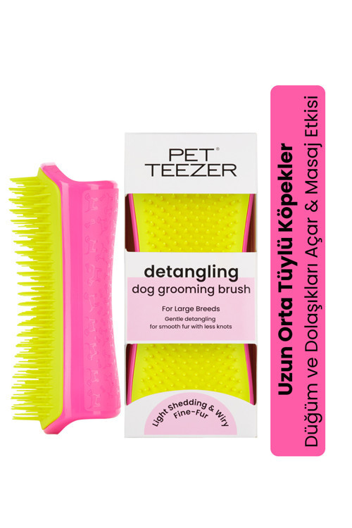 Pet Teezer-Detangling-Pink/Yellow