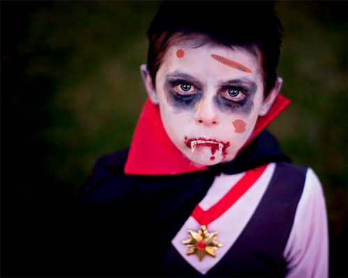 Halloween Cadılar Bayramı Vampir Makyajı Halovin Partisi Süslemeleri