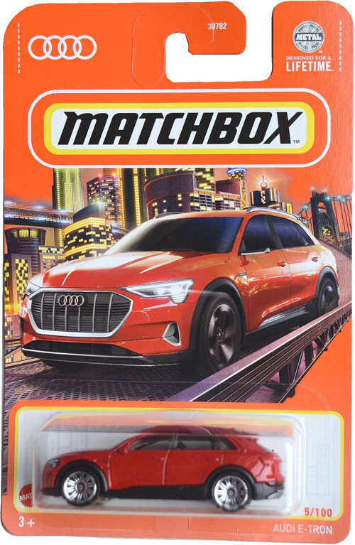 Audi E-Tron - Kırmızı (1/64) Uzun Kart - HVL60