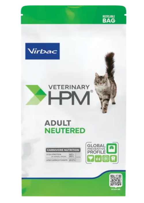 Veterinary HPM Neutered Felino Adult Kısırlaştırılmış Kedi Maması 7 Kg