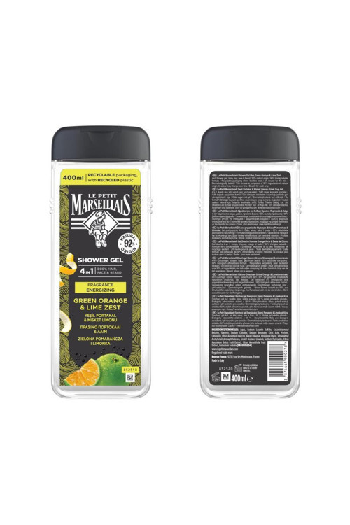 Men Yeşil Portakal ve Misket Limonu Duş Jeli 400 ml