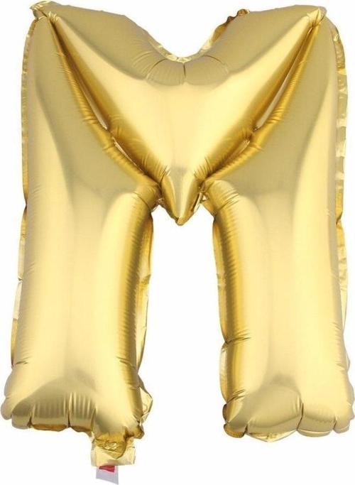 Harf Folyo Balon Büyük Boy Metalik Altın M Harfi Folyo Balon Metalik - 100 cm