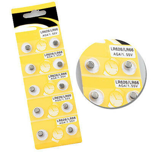 Saat Pili Düğme Pil 10lu Paket LR626-LR66 AG4 - 1.55V