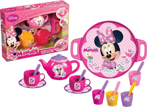 Minnie Mouse Tepsili Çay Seti Mini Fare Evcilik Oyuncakları