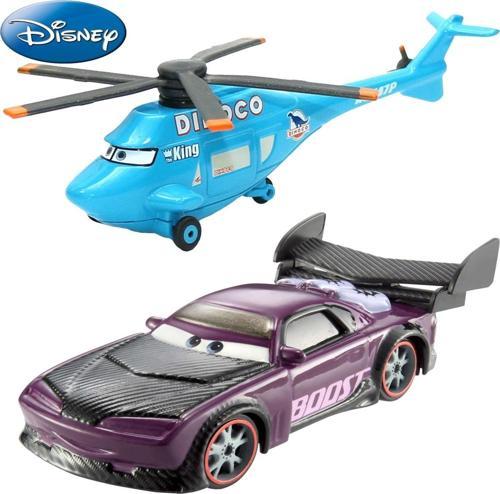 Cars Arabalar Helikopter Dinoco Chopper ve Boost Die-Cast Arabalar