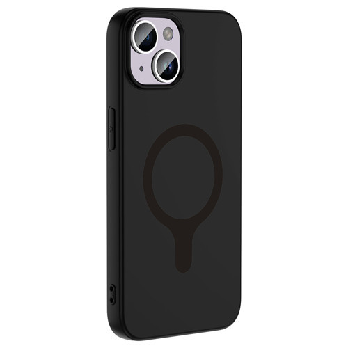 iPhone 14 / İphone 13 Kılıf M-Safe Şarj Özellikli Aris Silikon Kapak Siyah