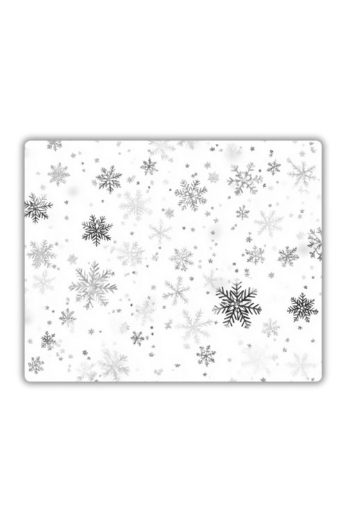 Kar Taneleri Baskılı Mouse Pad 22x18 cm