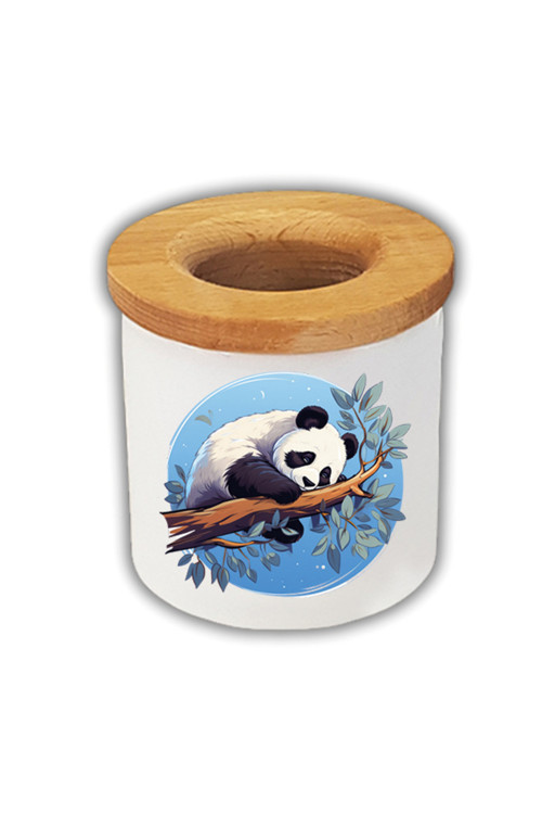 Dalda Uyuyan Panda Temalı Kalemlik Kalem Kutusu