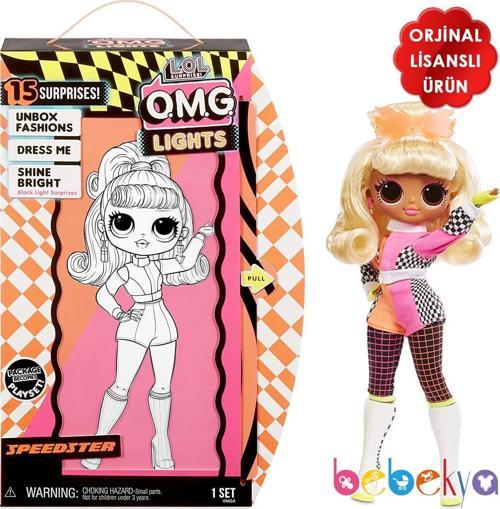 LOL Neon Işıklı Çok Gizli Bebekler Speedster Babe L.O.L OMG Lights 15 Sürprizli L.O.L Neon Bebek