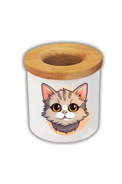 Sevimli Kedi Baskılı Kalemlik Kalem Kutusu