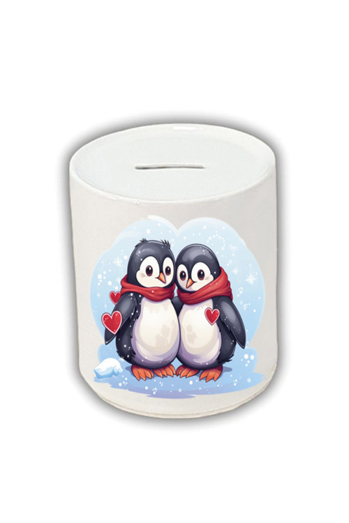 Penguen Temalı Kumbara - Para Biriktirme Kumbarası
