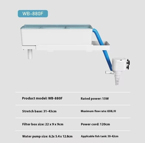 WB-880F Tepe Filtre 650lt/Saat