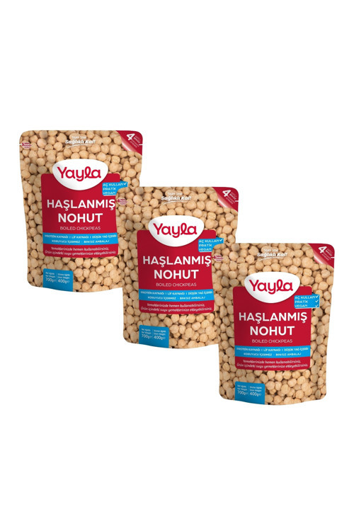 Haşlanmış Nohut 700 gr x 3 Adet