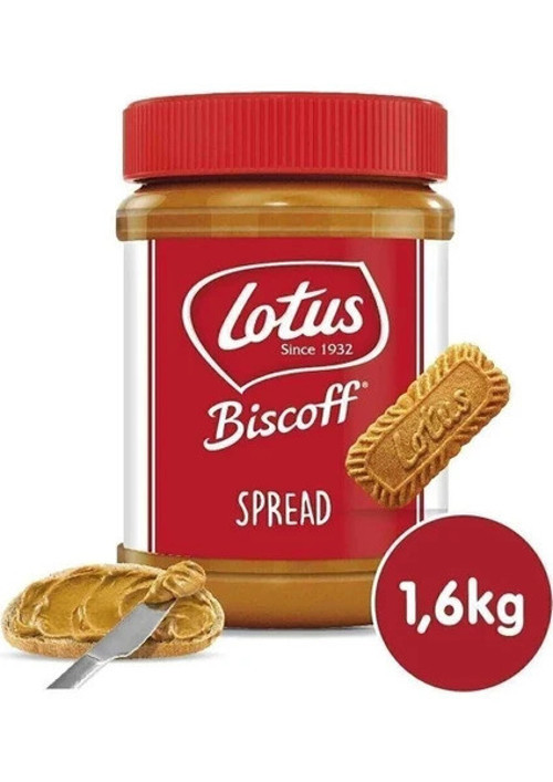 Biscoff Spread Karamelize Krema Bisküvi Ezmesi 1600gr