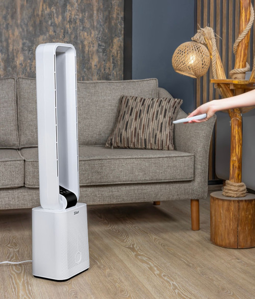 ZLN1085 Kule Tipi Vantilatör | Uzaktan Kumanda | Geniş Salınım |12 Hız Ayarı Diğital Fan