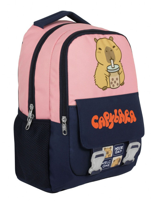 Kız Çocuk İlkokul Okul Sırt Çantası - Siyah - Pembe - 5203