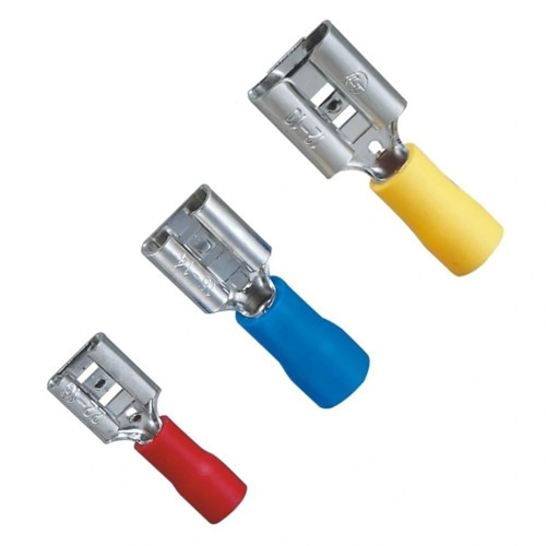TFD - 1488 0.5-1.5mm2 Dişi Faston Tip İzoleli Kablo Ucu Kırmızı - 200 Adet