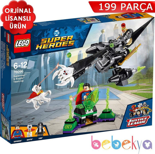 Super Heroes Superman ve Krypto Takımı Lego Super Heroes Serisi 76096