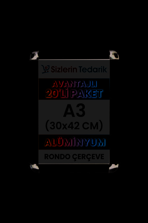 A3 Alüminyum Rondo Çerçeve 20 Adet
