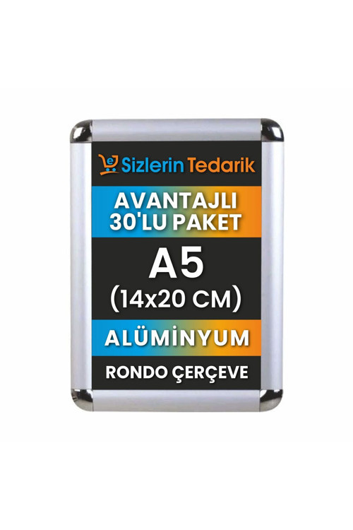A5 Alüminyum Rondo Çerçeve 30 Adet