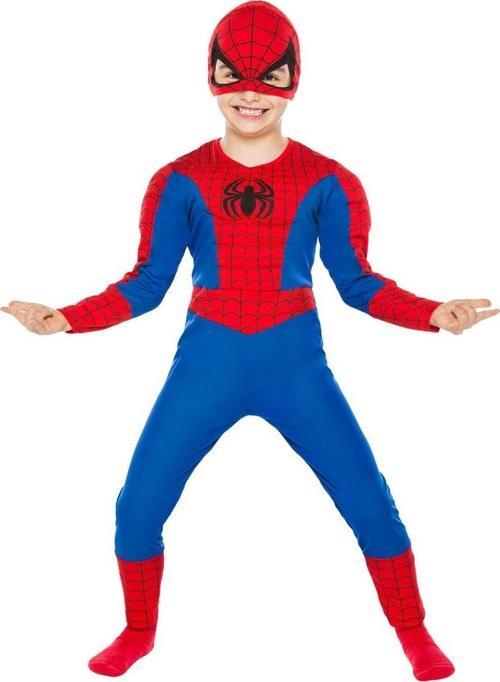 Spiderman Kostüm Elbise Örümcek Adam Kostüm Elbise 4-6 Yaş