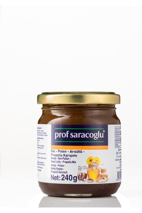 Bal & Polen & Arı Sütü & Propolis Karışımı 240 G