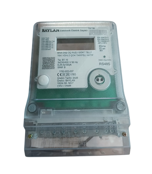 TRİFAZE AKTİF ELEKTRİK SAYACI HABERLEŞMELİ