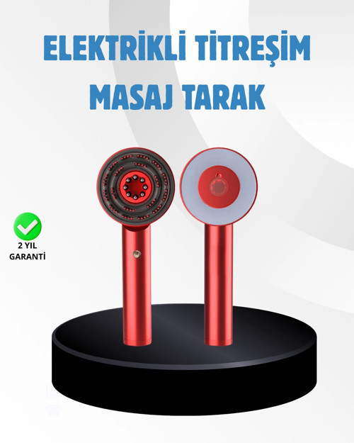 Saç Büyüme Destekleyici Elektrikli Masaj Tarak LED ve Titreşimli