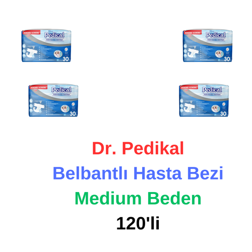 Belbantlı Hasta Bezi Medium Beden 120'li