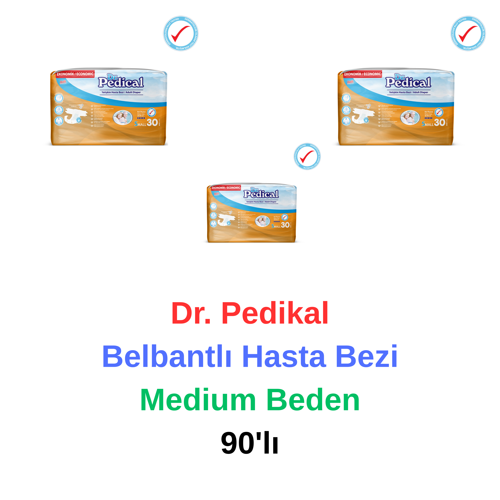 Dr. Pedikal - Külot Hasta Bezi Small Beden 90'lı