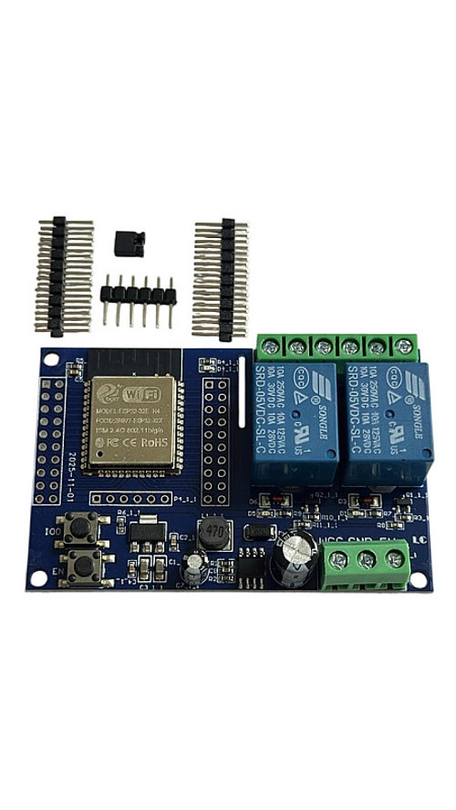 ESP32 WiFi Bluetooth 2 Kanal Röle Kartı