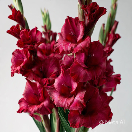 1 Adet Bordo Glayöl Swan Gladiolus Çiçeği Soğanı