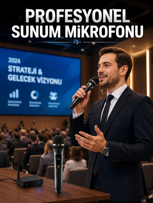 Çift Mikrofon Seti Profesyonel Ses Performansı - KTFIAB6797-3526