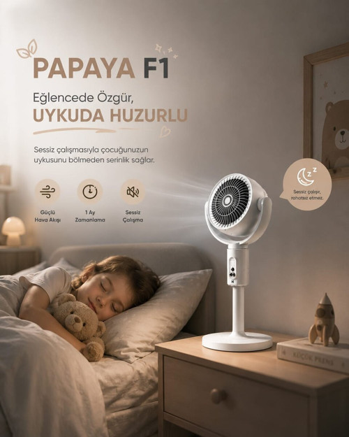 Uzaktan Kumanda Özelliğiyle Konforlu Kullanım Sunan Dikey Vantilatör - KTFIAB4200-9259