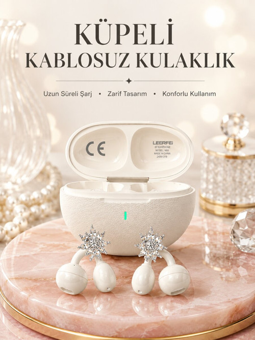 Küpeli Kablosuz Kulaklık Uzun Süreli Batarya Performansı - KTFIAB7135-1291