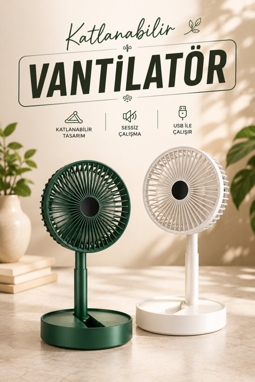 Mini Fan Soğutucu Telefon Tutucu Vantilatör - KTFIAB1121-8391