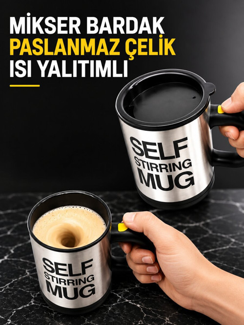 MİKSER BARDAK PASLANMAZ ÇELİK ISI YALITIMLI - KTFIAB7458-4447