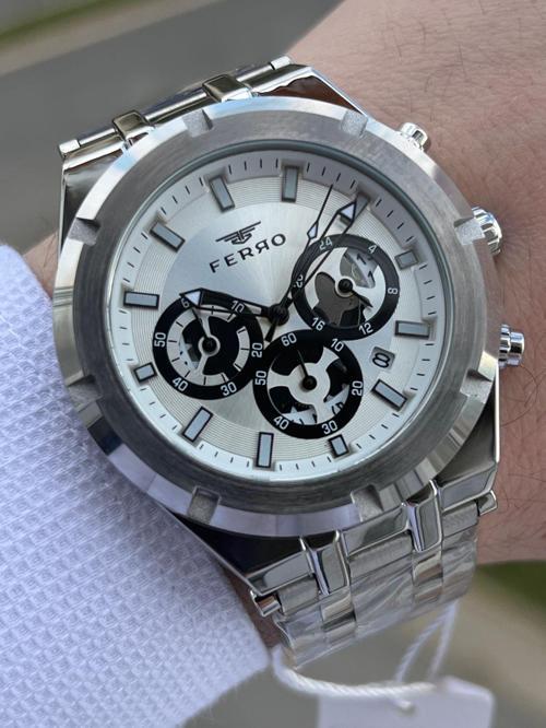 Çelik Kordon İç Fonksiyonları Aktif Chronograph 30 Mt Su Geçirmez Erkek Kol Saat EFM31439-A223