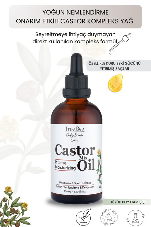 Daily Dream Series | Yoğun Nemlendirme Etkili Dökülme Karşıtı Castor Kompleks Yağ 100 Ml