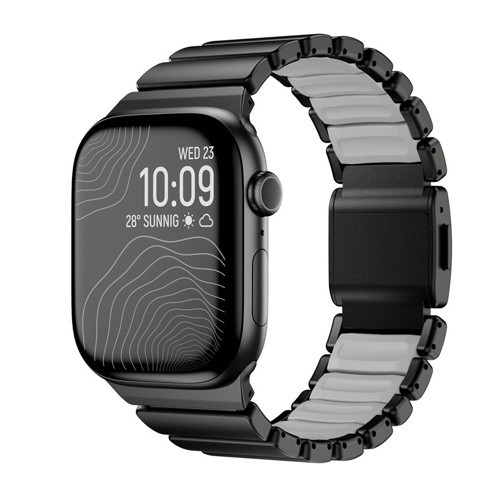 Watch 42mm MKST KRD-151 Premium Metal / Silikon Kordon - Siyah-Gri