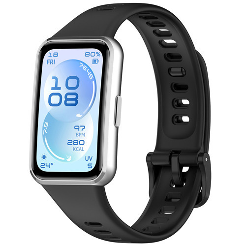 Huawei Band 11 / 11 Pro Uyumlu MKST Premium Silikon Klasik Kordon - Siyah