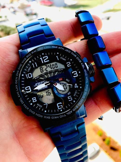 Erkek Kol Saati Dijital Analog Çelik Kordon+BİLEKLİK